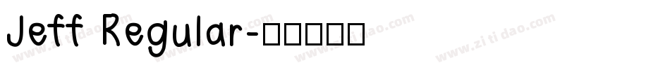Jeff Regular字体转换